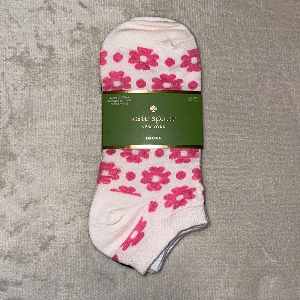 Kate Spade No Show Socks Set Of 3